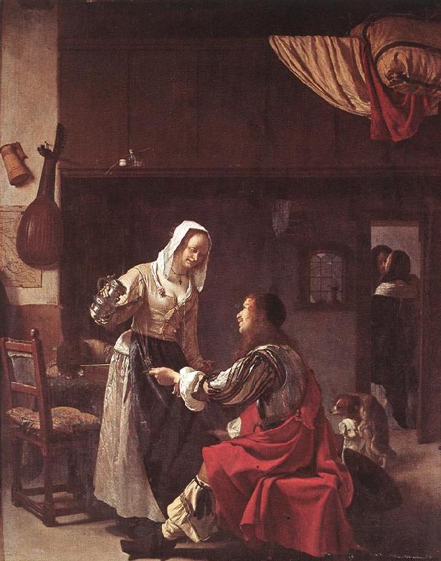 MIERIS, Frans van, the Elder Brothel Scene ruu